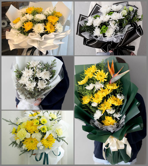 广东深圳市宝安区新湖街道白事花束代送